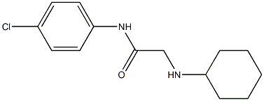 N-(4-chlorophenyl)-2-(cyclohexylamino)acetamide Struktur