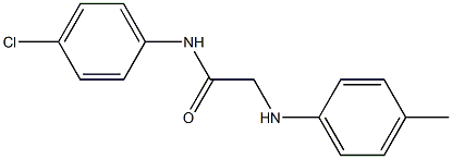 N-(4-chlorophenyl)-2-[(4-methylphenyl)amino]acetamide Struktur