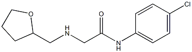 N-(4-chlorophenyl)-2-[(oxolan-2-ylmethyl)amino]acetamide Struktur