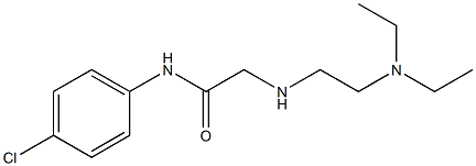 N-(4-chlorophenyl)-2-{[2-(diethylamino)ethyl]amino}acetamide Struktur