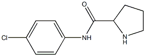 N-(4-chlorophenyl)pyrrolidine-2-carboxamide Struktur