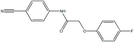 N-(4-cyanophenyl)-2-(4-fluorophenoxy)acetamide Struktur