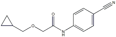 N-(4-cyanophenyl)-2-(cyclopropylmethoxy)acetamide Struktur