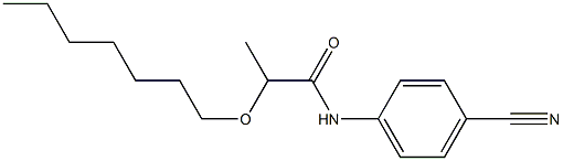 N-(4-cyanophenyl)-2-(heptyloxy)propanamide Struktur