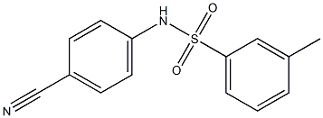 N-(4-cyanophenyl)-3-methylbenzenesulfonamide Struktur