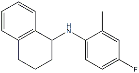 N-(4-fluoro-2-methylphenyl)-1,2,3,4-tetrahydronaphthalen-1-amine Struktur