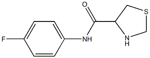 N-(4-fluorophenyl)-1,3-thiazolidine-4-carboxamide Struktur