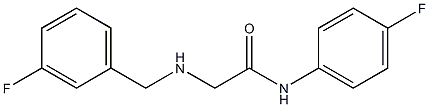 N-(4-fluorophenyl)-2-{[(3-fluorophenyl)methyl]amino}acetamide Struktur