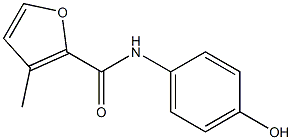 N-(4-hydroxyphenyl)-3-methylfuran-2-carboxamide Struktur