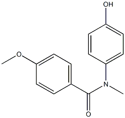 N-(4-hydroxyphenyl)-4-methoxy-N-methylbenzamide Struktur