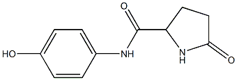 N-(4-hydroxyphenyl)-5-oxopyrrolidine-2-carboxamide Struktur