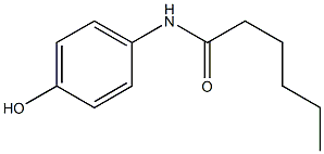 N-(4-hydroxyphenyl)hexanamide Struktur