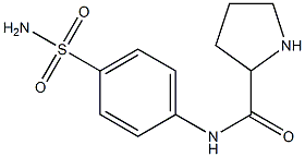 N-(4-sulfamoylphenyl)pyrrolidine-2-carboxamide Struktur