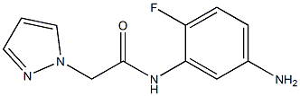 N-(5-amino-2-fluorophenyl)-2-(1H-pyrazol-1-yl)acetamide Struktur