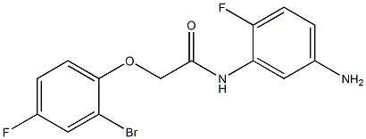 N-(5-amino-2-fluorophenyl)-2-(2-bromo-4-fluorophenoxy)acetamide Struktur