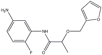 N-(5-amino-2-fluorophenyl)-2-(2-furylmethoxy)propanamide Struktur