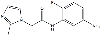 N-(5-amino-2-fluorophenyl)-2-(2-methyl-1H-imidazol-1-yl)acetamide Struktur