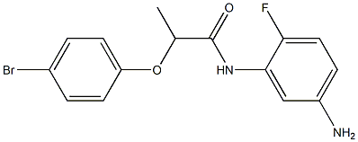 N-(5-amino-2-fluorophenyl)-2-(4-bromophenoxy)propanamide Struktur