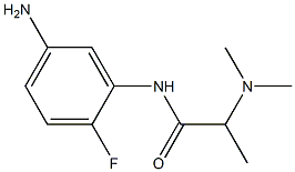 N-(5-amino-2-fluorophenyl)-2-(dimethylamino)propanamide Struktur