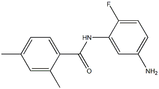 N-(5-amino-2-fluorophenyl)-2,4-dimethylbenzamide Struktur