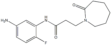 N-(5-amino-2-fluorophenyl)-3-(2-oxoazepan-1-yl)propanamide Struktur