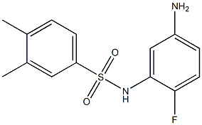 N-(5-amino-2-fluorophenyl)-3,4-dimethylbenzene-1-sulfonamide Struktur