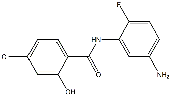 N-(5-amino-2-fluorophenyl)-4-chloro-2-hydroxybenzamide Struktur