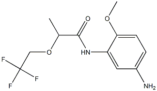 N-(5-amino-2-methoxyphenyl)-2-(2,2,2-trifluoroethoxy)propanamide Struktur