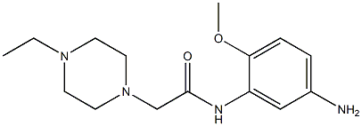 N-(5-amino-2-methoxyphenyl)-2-(4-ethylpiperazin-1-yl)acetamide Struktur