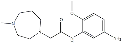 N-(5-amino-2-methoxyphenyl)-2-(4-methyl-1,4-diazepan-1-yl)acetamide Struktur