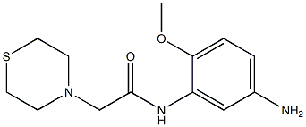 N-(5-amino-2-methoxyphenyl)-2-(thiomorpholin-4-yl)acetamide Struktur