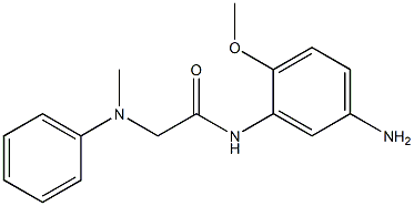 N-(5-amino-2-methoxyphenyl)-2-[methyl(phenyl)amino]acetamide Struktur