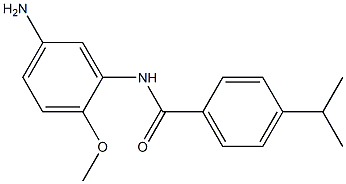 N-(5-amino-2-methoxyphenyl)-4-(propan-2-yl)benzamide Struktur