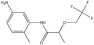 N-(5-amino-2-methylphenyl)-2-(2,2,2-trifluoroethoxy)propanamide Struktur