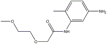 N-(5-amino-2-methylphenyl)-2-(2-methoxyethoxy)acetamide Struktur