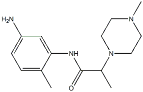 N-(5-amino-2-methylphenyl)-2-(4-methylpiperazin-1-yl)propanamide Struktur