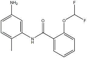 N-(5-amino-2-methylphenyl)-2-(difluoromethoxy)benzamide Struktur