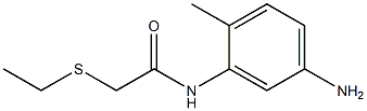 N-(5-amino-2-methylphenyl)-2-(ethylsulfanyl)acetamide Struktur