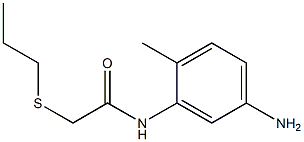 N-(5-amino-2-methylphenyl)-2-(propylsulfanyl)acetamide Struktur