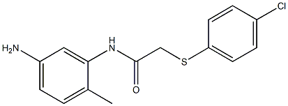 N-(5-amino-2-methylphenyl)-2-[(4-chlorophenyl)sulfanyl]acetamide Struktur