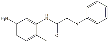 N-(5-amino-2-methylphenyl)-2-[methyl(phenyl)amino]acetamide Struktur