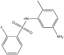 N-(5-amino-2-methylphenyl)-2-fluorobenzenesulfonamide Struktur