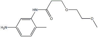 N-(5-amino-2-methylphenyl)-3-(2-methoxyethoxy)propanamide Struktur