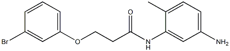 N-(5-amino-2-methylphenyl)-3-(3-bromophenoxy)propanamide Struktur