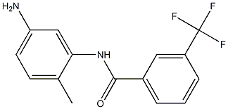 N-(5-amino-2-methylphenyl)-3-(trifluoromethyl)benzamide Struktur