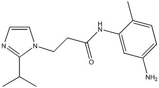 N-(5-amino-2-methylphenyl)-3-[2-(propan-2-yl)-1H-imidazol-1-yl]propanamide Struktur