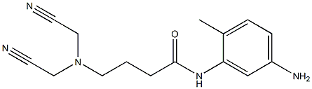 N-(5-amino-2-methylphenyl)-4-[bis(cyanomethyl)amino]butanamide Struktur