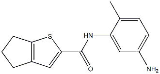 N-(5-amino-2-methylphenyl)-4H,5H,6H-cyclopenta[b]thiophene-2-carboxamide Struktur