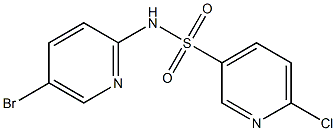 N-(5-bromopyridin-2-yl)-6-chloropyridine-3-sulfonamide Struktur