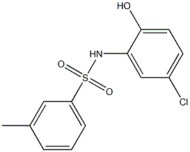 N-(5-chloro-2-hydroxyphenyl)-3-methylbenzene-1-sulfonamide Struktur